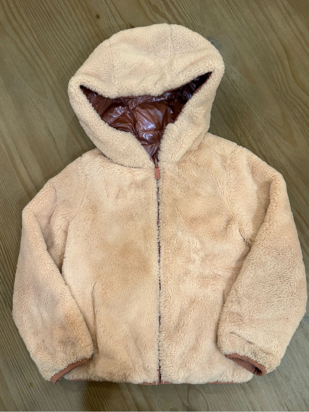 abercrombie kids Plush Hooded reversible coat